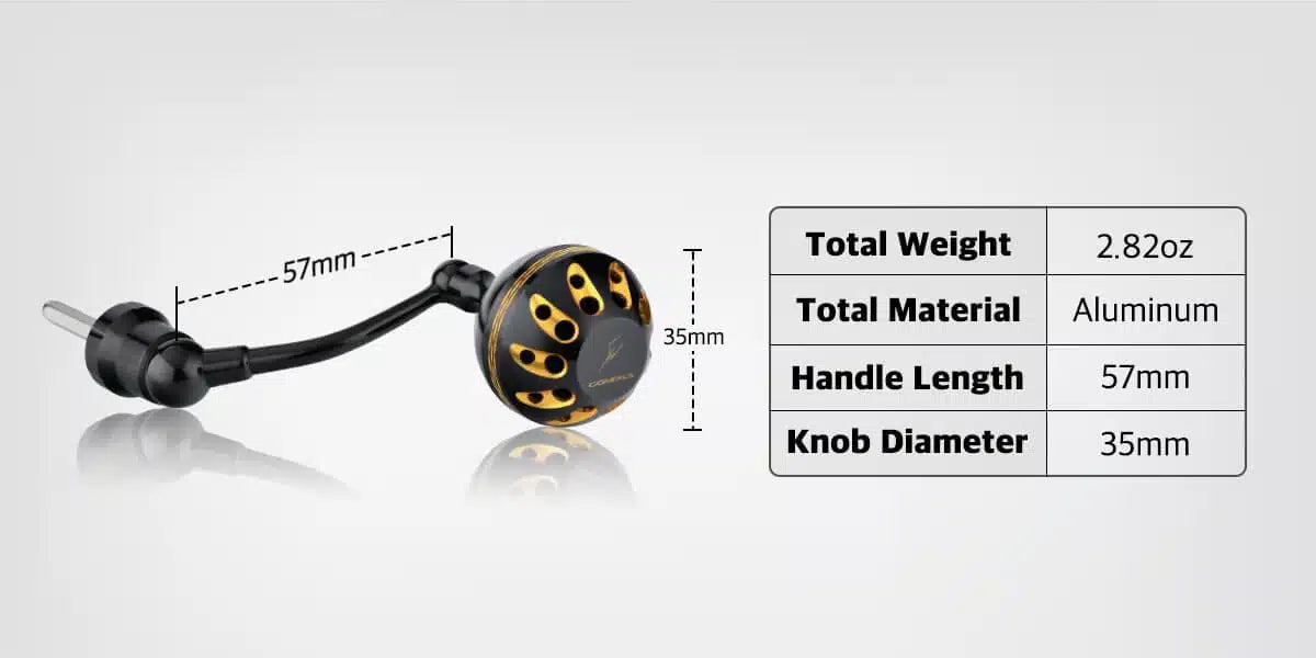 Gomexus Aluminum Handle for Shimano 17 Nasci MSL-L57