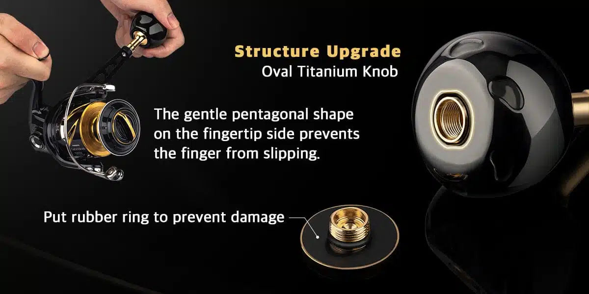 Gomexus Aluminum Handle with Titanium Knob LMY-TB50