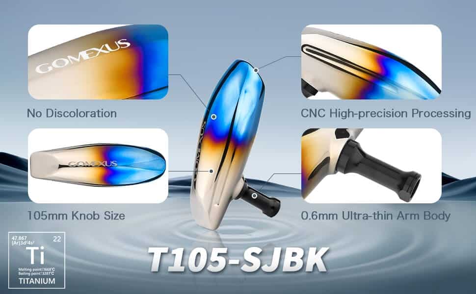 Gomexus Titanium Reel Power Knob 105mm T105