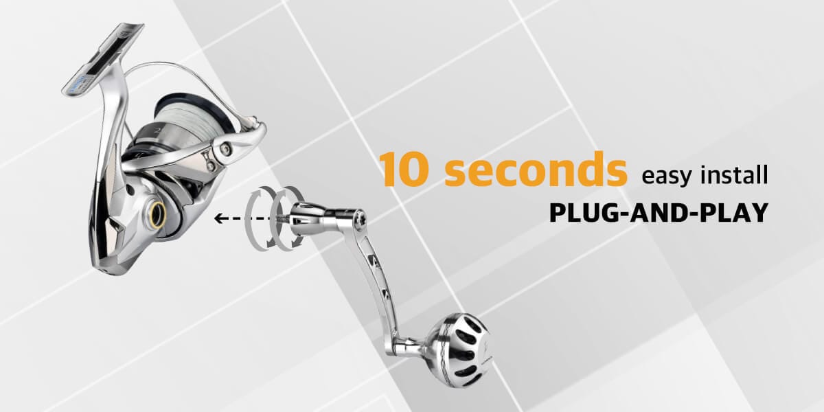 Gomexus Aluminum Handle for Shimano Spinning Reel LMY-A38