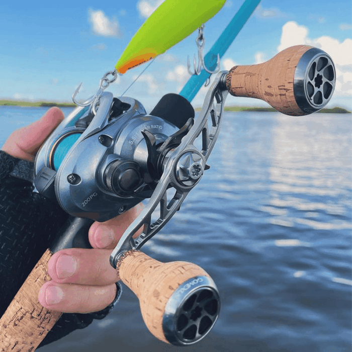 Gomexus Aluminum Handle for Baitcasting Reel with Cork Knob BDH-CA27