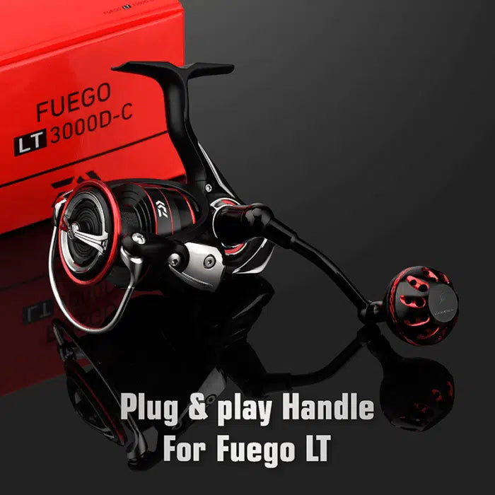 Gomexus Plug&Play Aluminum Power Handle For Daiwa Fuego LT Spinning Reel