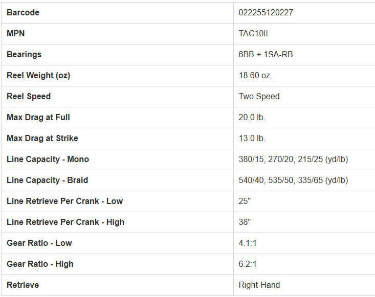 Shimano - Talica 10II 2SPD LD
