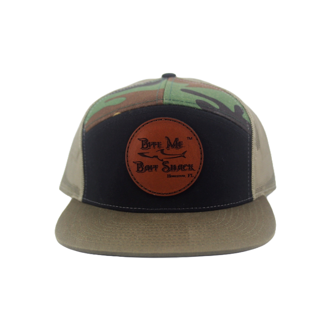 7 Panel Flat Brim Cap