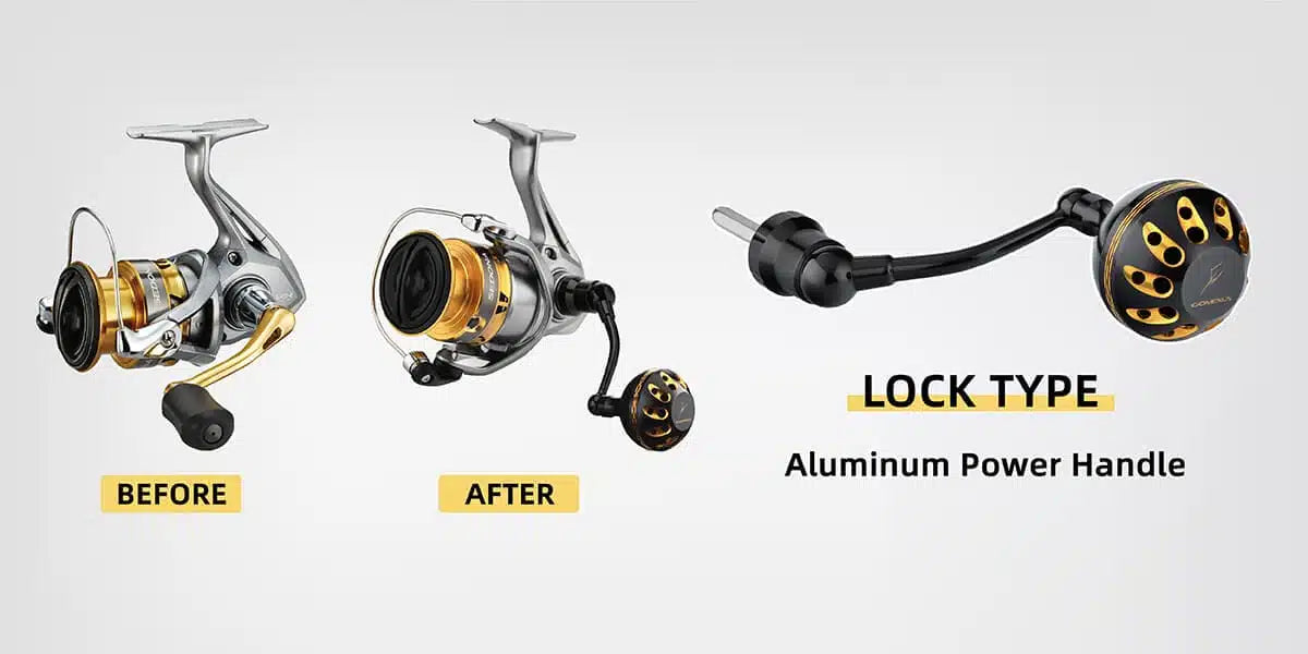 Gomexus Aluminum Handle for Shimano 17 Nasci MSL-L57