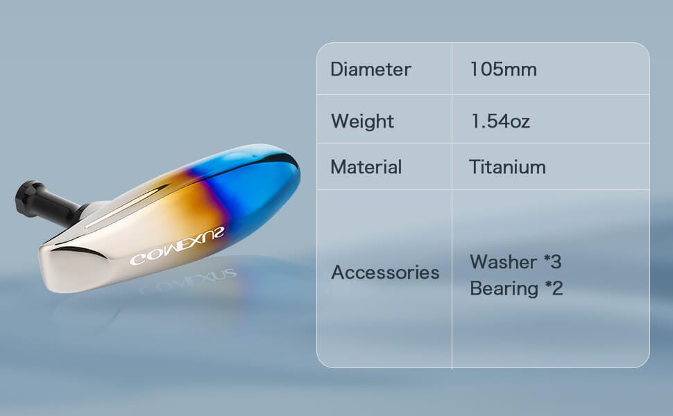 Gomexus Titanium Reel Power Knob 105mm T105