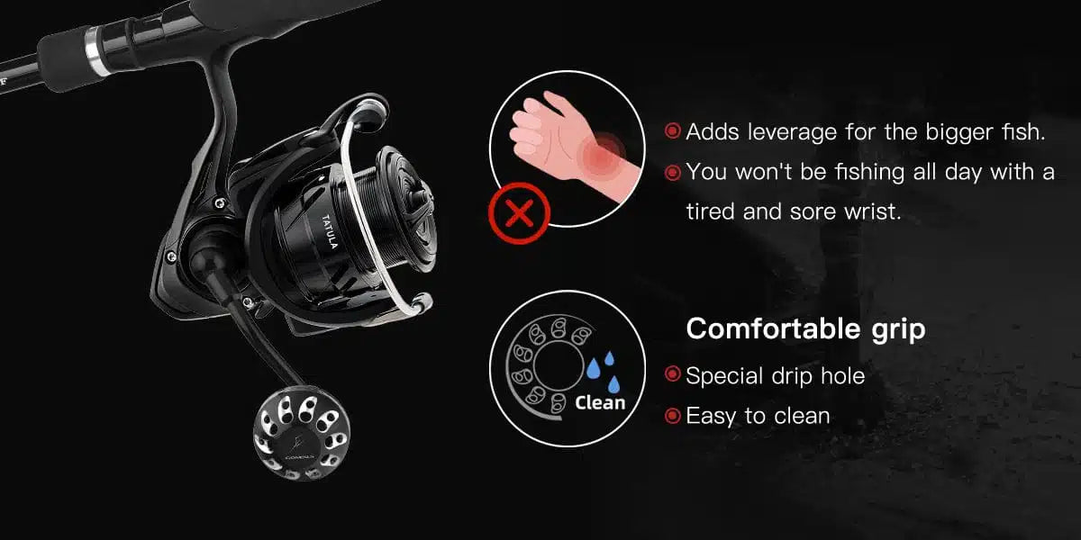 Gomexus Plug&Play Aluminum Power Handle For Daiwa Tatula LT Spinning Reel