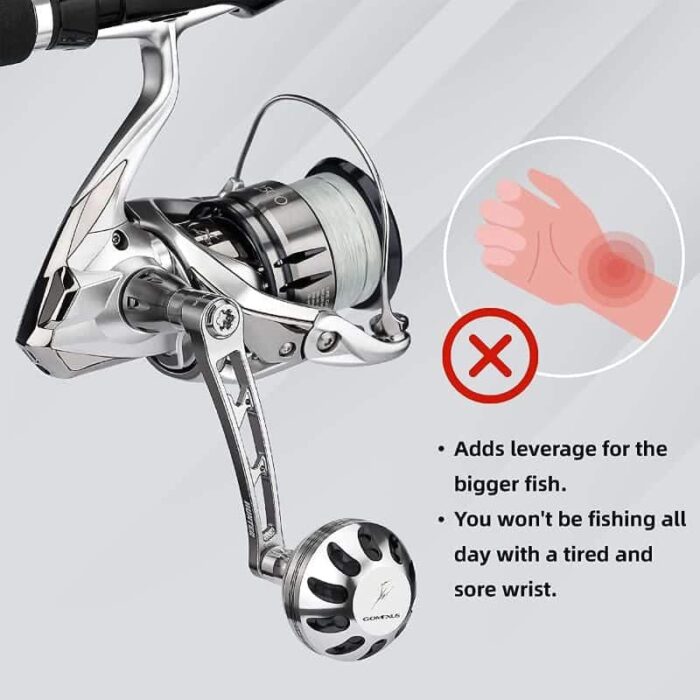 Gomexus Aluminum Handle for Shimano Spinning Reel LMY-A38