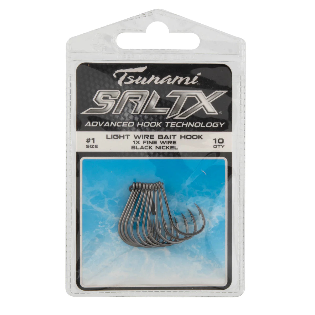 Tsunami SaltX 1X Fine Wire Bait Hooks