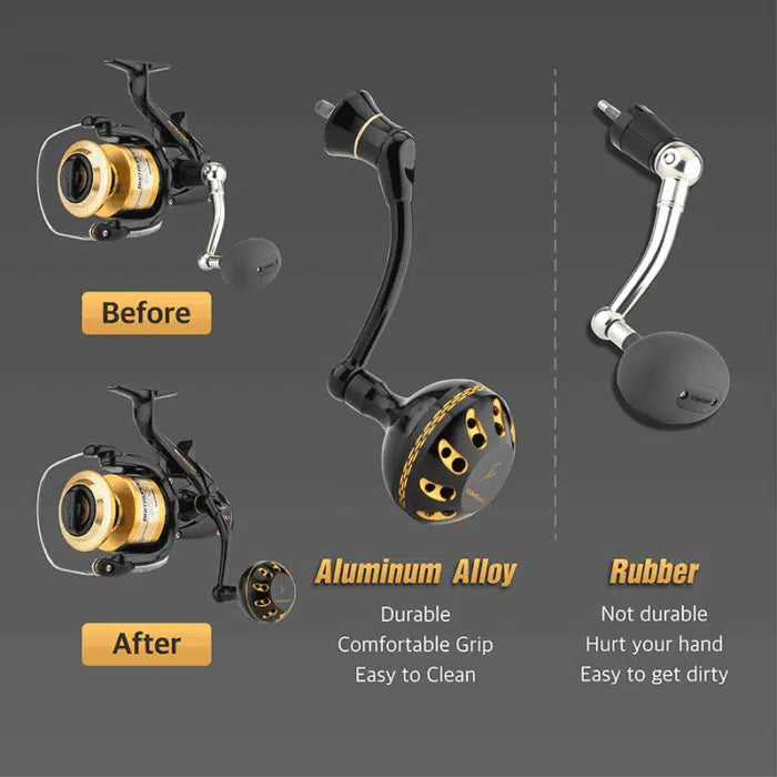 gomexus power knob custom for shimano reel handle Gomexus Aluminum Handle for Shimano Baitrunner D 4000-8000 – Bite Me Bait Shack