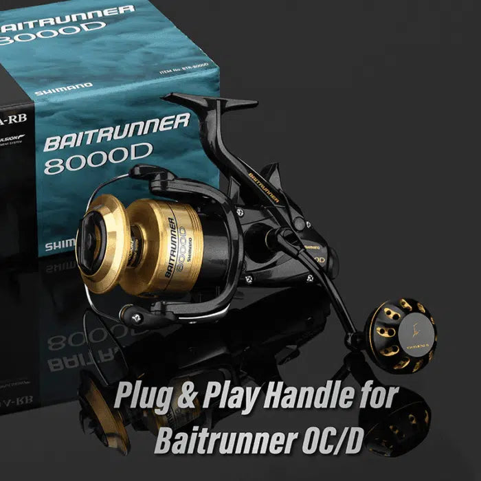 shimano baitrunner 8000d spin fishing reel Gomexus Aluminum Handle for Shimano Baitrunner D 4000-8000 – Bite Me Bait Shack