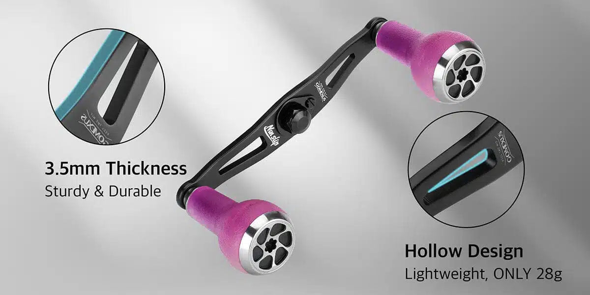 Gomexus Aluminum Handle for Baitcasting Reel with TPE Knob MBD-A27