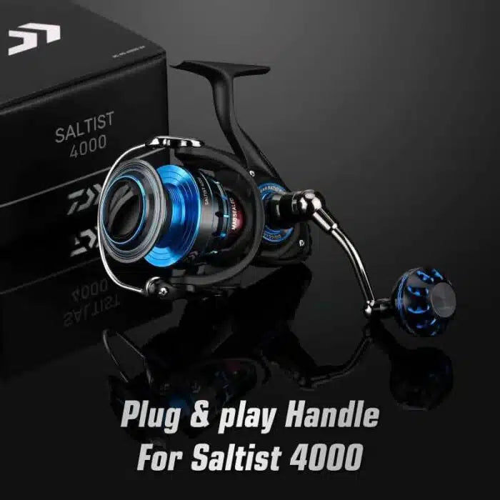 Gomexus Plug&Play Aluminum Power Handle For Daiwa Saltist Spinning Reel