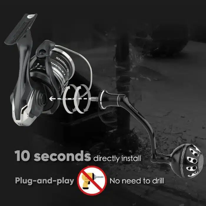 Gomexus Aluminum Handle for Shimano Spinning Reel MJ63