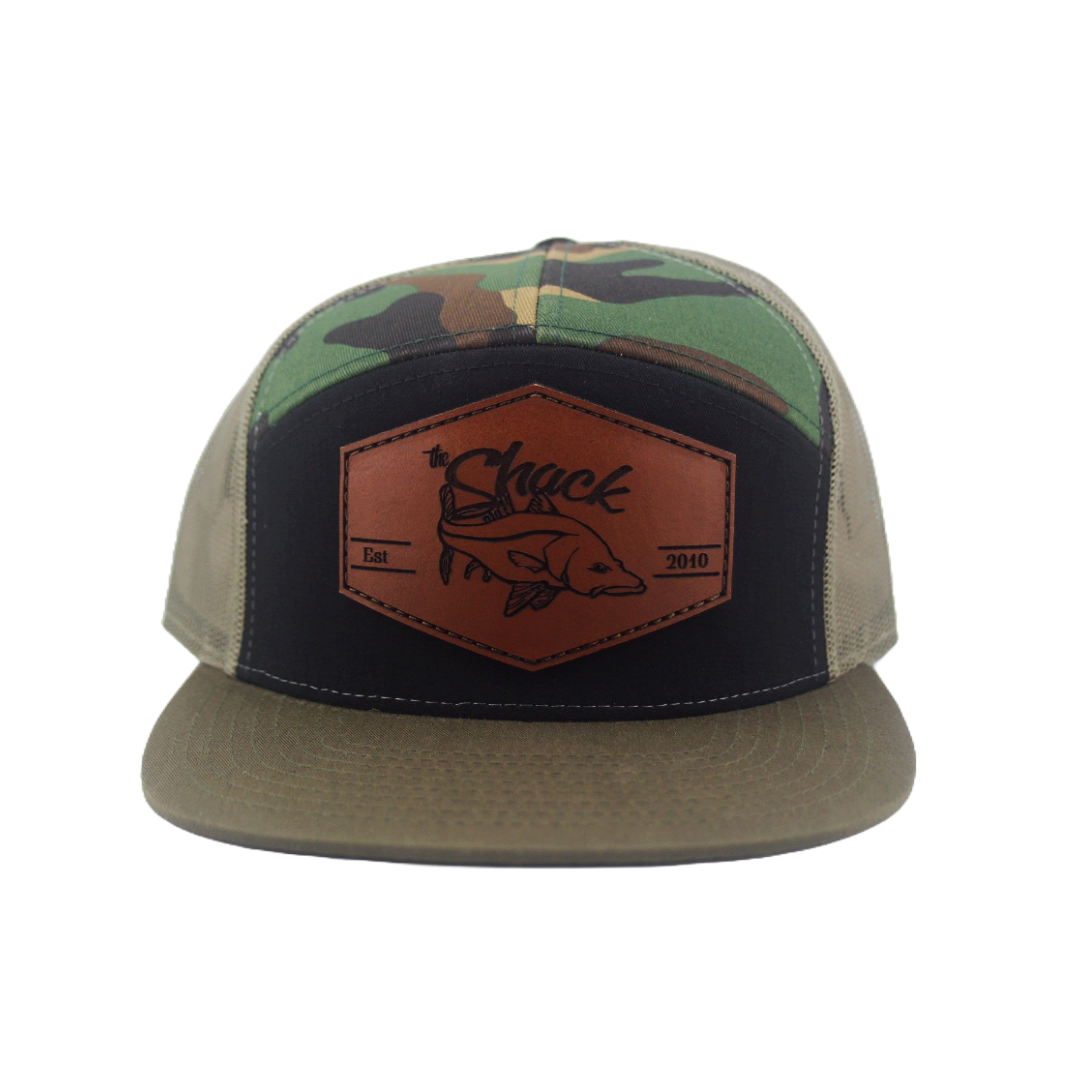 7 Panel Flat Brim Cap