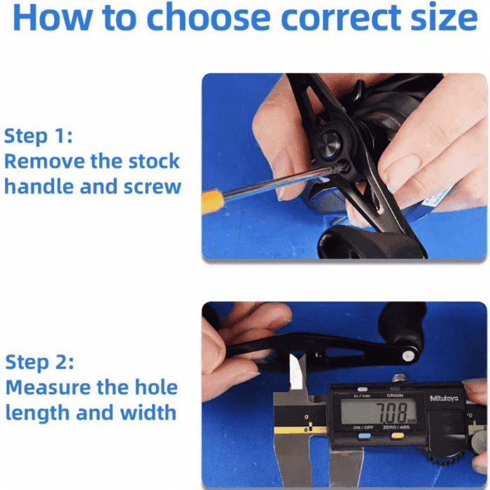 Gomexus Aluminum Handle for Baitcasting Reel with Cork Knob BDH-CA27