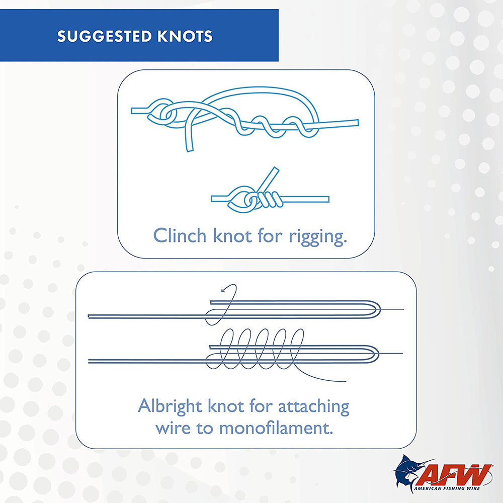 AFW - Titanium Tooth Proof, Single Strand Leader Wire